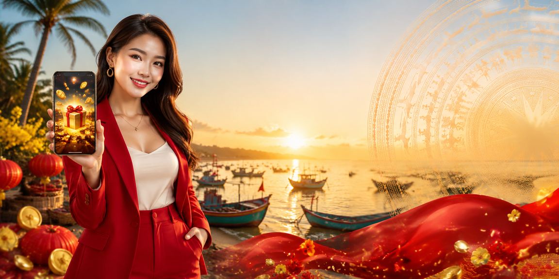 Người chơi đăng ký tài khoản tại bãi biển Mũi Né